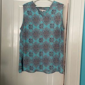 Dressy teal tank